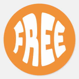 Free Text Classic Round Sticker