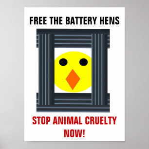 Free The Battery Hens Poster
