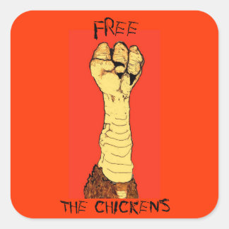Free the chickens sticker