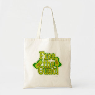Free The Guac Guacamole Fun Humour Slogan Tote Bag