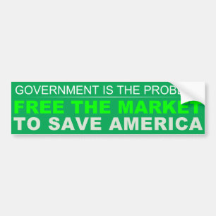 Free The Market Bumper Sticker