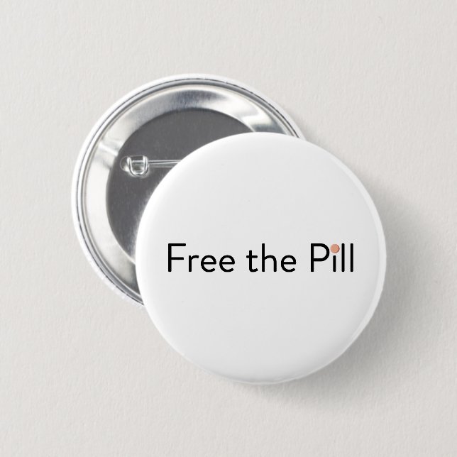 Free the Pill Logo Button (Front & Back)