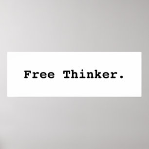 Free Thinker. Poster