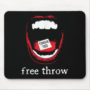 Free Throw Tongue Tied  Mouse Pad