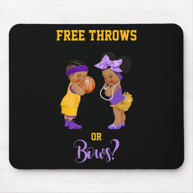 Free Throws Or Bows Bysketbyll By1  Mouse Pad (Front)