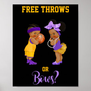 Free Throws Or Bows Bysketbyll By1  Poster