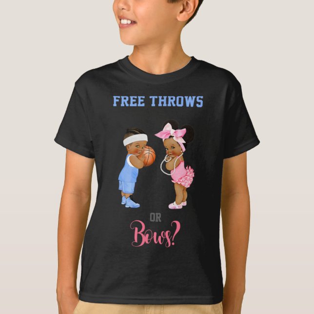 Free Throws Or Bows Bysketbyll By  T-Shirt (Front)