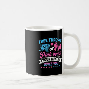 Free Throws or Pink Bows Auntie Loves You Baby Coffee Mug