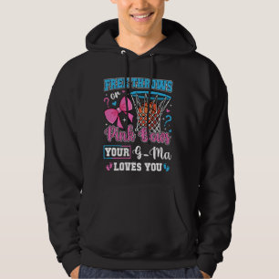 Free Throws or Pink Bows G-Ma Loves You Baby Gende Hoodie