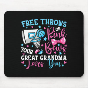 Free Throws or Pink Bows Great Grandma Loves You C Mouse Pad