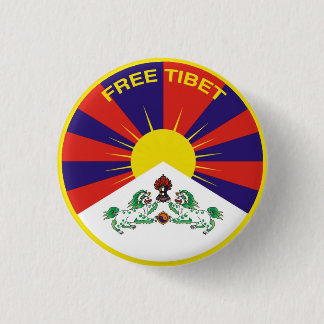Free Tibet 3 Cm Round Badge