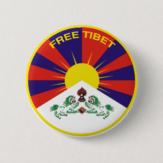 Free Tibet 6 Cm Round Badge