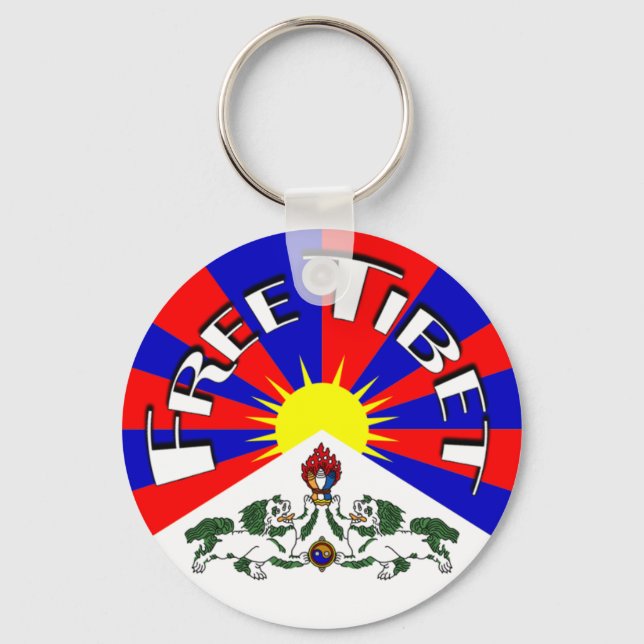 Free Tibet Badge Key Ring (Front)