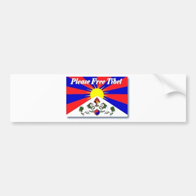 Free Tibet Bumper Sticker (Front)