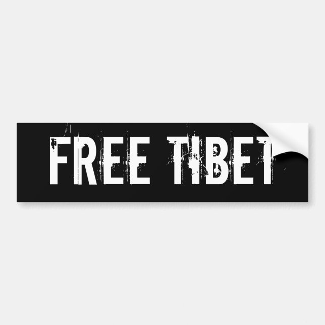 FREE TIBET BUMPER STICKER (Front)