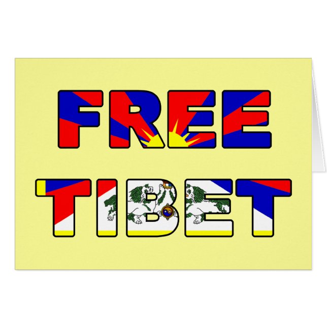 Free Tibet Card (Front Horizontal)