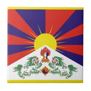 Free Tibet flag Ceramic Tile