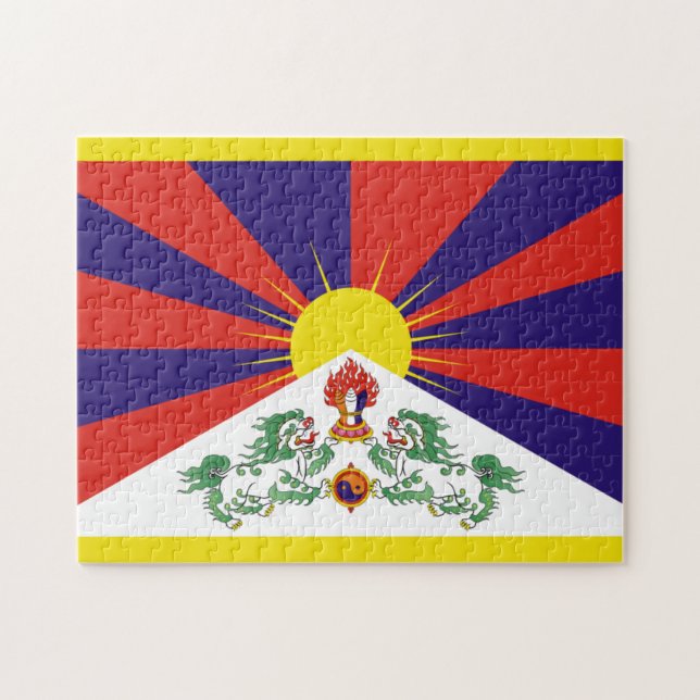 Free Tibet flag Jigsaw Puzzle (Horizontal)