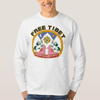 Free Tibet Flag Logo T-Shirt