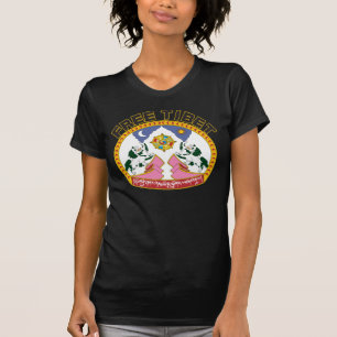 Free Tibet Flag Logo T-Shirt