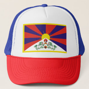 Free Tibet Flag - Peu Rangzen བོད་རང་བཙན་ Trucker Hat