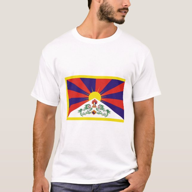 Free Tibet flag T-Shirt (Front)