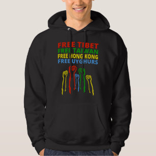 FREE TIBET FREE TAIWAN FREE HONG KONG FREE UYGHURS HOODIE