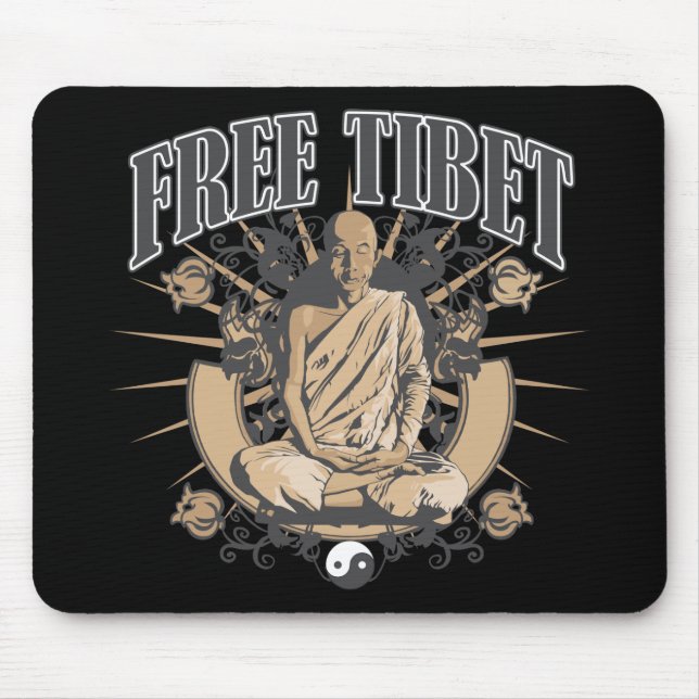Free Tibet Monk Mouse Pad (Front)