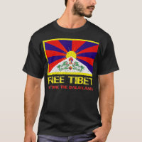Free Tibet Tibetan Flag Emblem Restore The Dalai L