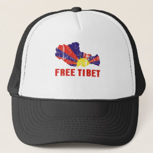 FREE TIBET / TIBETAN FREEDOM TRUCKER HAT