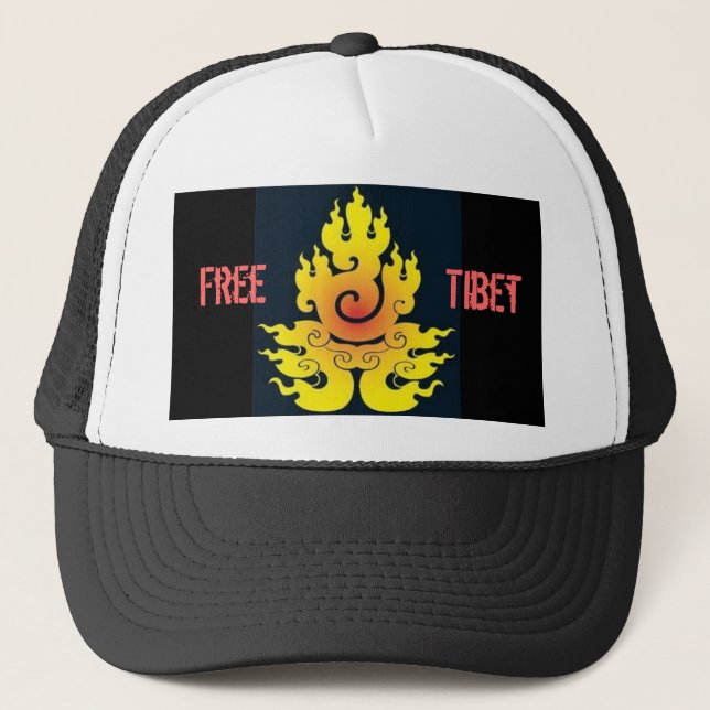 Free Tibet Trucker Trucker Hat (Front)
