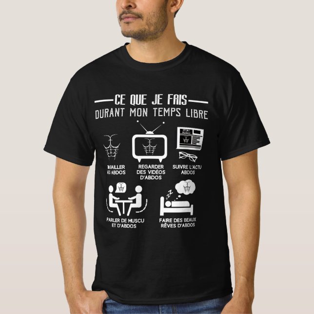 Free Time Abdos Musculation T-Shirt (Front)