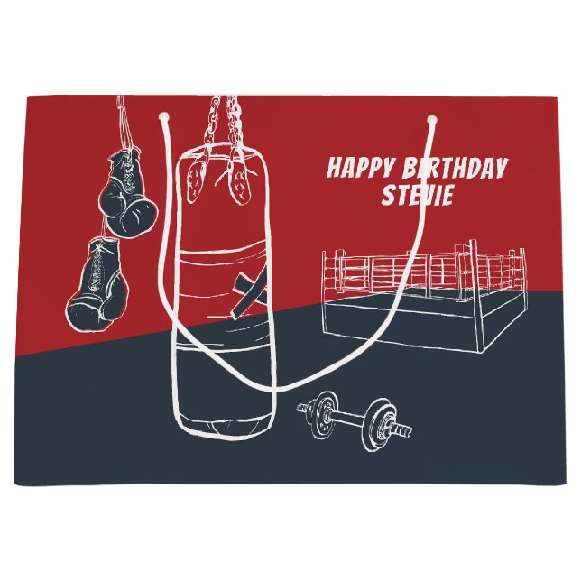 Free TIme Boxing Large Gift Bag (Front)