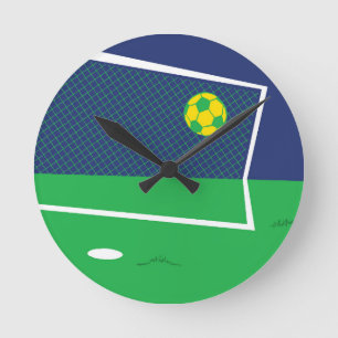 Free TIme Football Wall Clock