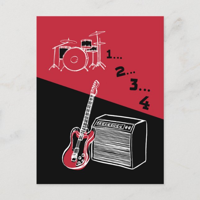 Free Time Rock Postcard (Front)