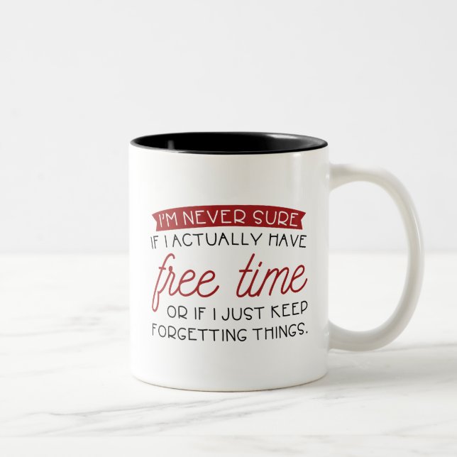 Free Time Two-Tone Coffee Mug (Right)