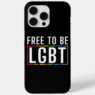 Free to be LGBT Bisexual Lesbian Gay Pride iPhone 15 Pro Max Case