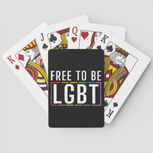 Free to be LGBT Bisexual Lesbian Gay Pride Playing Cards