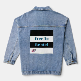 "free to be me" denim jacket