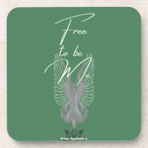 Free to be Me Hard plastic coaster