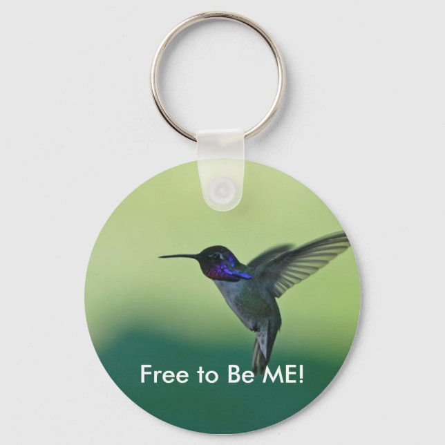 free to be me key ring (Front)
