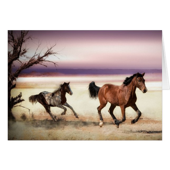 FREE TO BE WILD RUNNING HORSES (Front Horizontal)