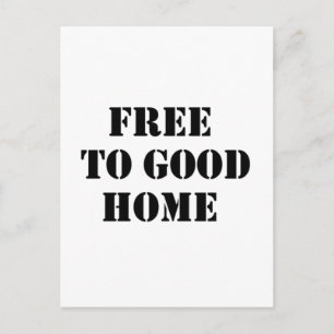 free to good home postcard