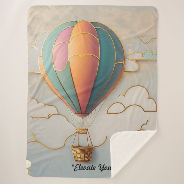 "Free to Roam" Sherpa Blanket (Front)