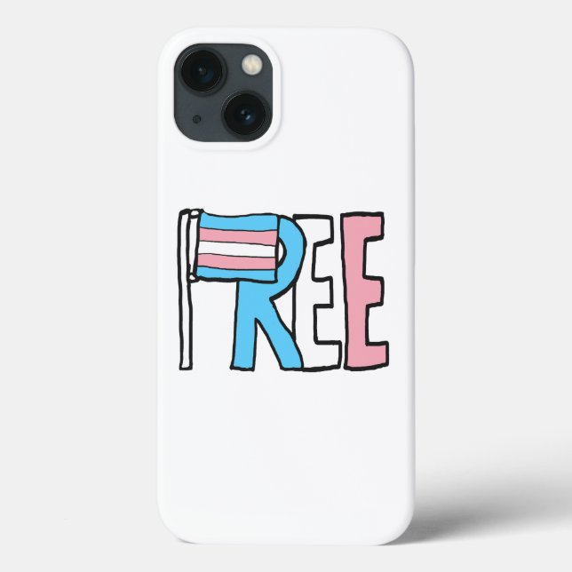 Free Trans Rights Flag Case-Mate iPhone Case (Back)