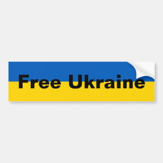 Free Ukraine Bumper Sticker