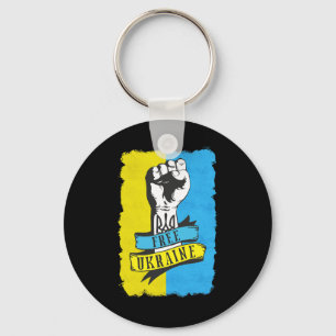 Free Ukraine I Stand With Ukraine Flag Support Ukr Key Ring