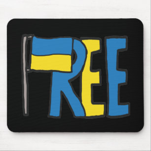 Free Ukraine Mouse Pad