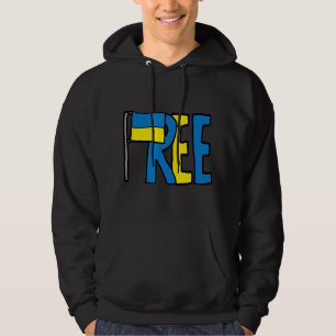 Free Ukraine Ukrainian Flag Gifts For Mens Womens Hoodie