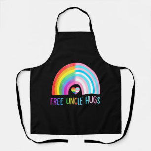 Free Uncle Hugs Gay Pride Lgbtq Lgbt Rainbow Apron